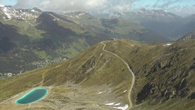 Webcam Davos Jakobshorn: Blick Brämabüel