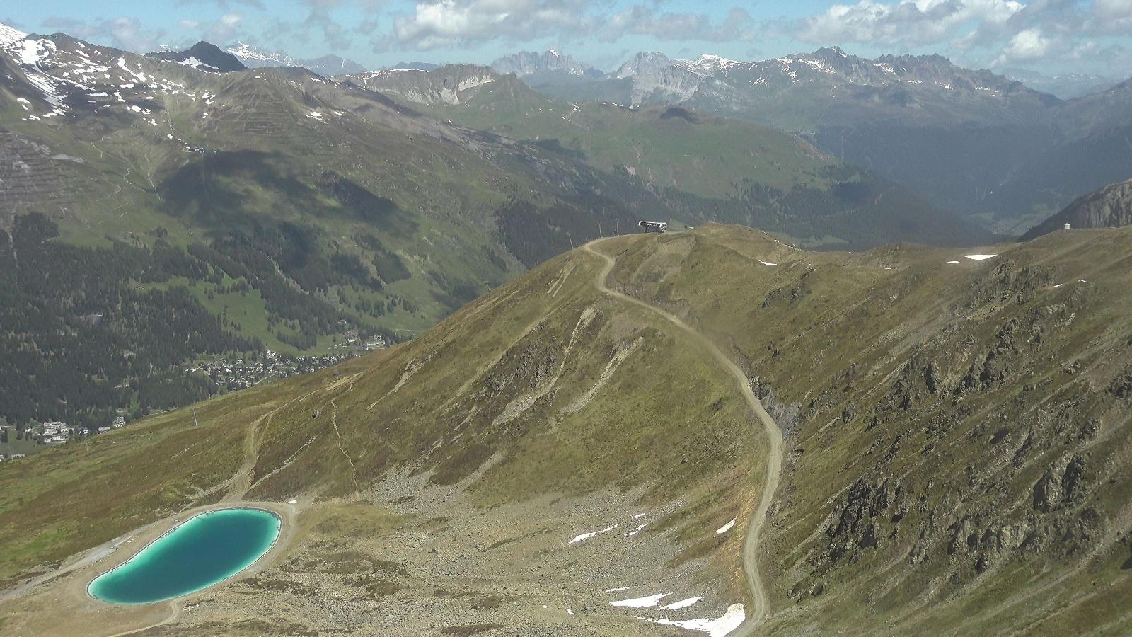 Webcam Davos Jakobshorn: Blick Brämabüel