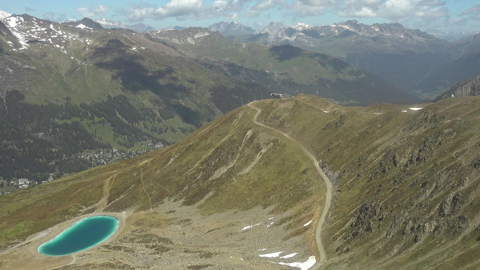 Webcam Davos Jakobshorn: Blick Brämabüel