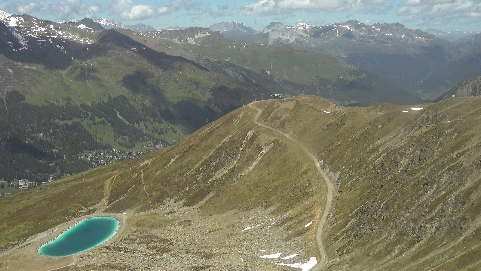 Webcam Davos Jakobshorn: Blick Brämabüel