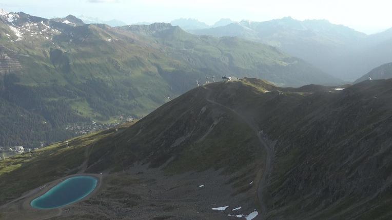 Webcam Davos Jakobshorn: Blick Brämabüel