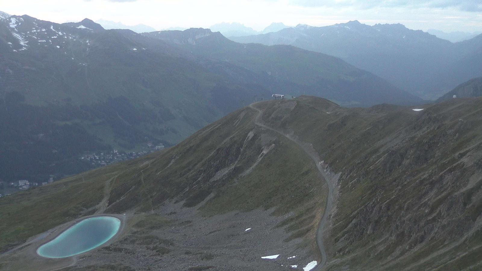 Webcam Davos Jakobshorn: Blick Brämabüel