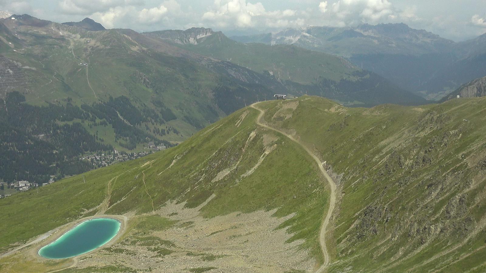 Webcam Davos Jakobshorn: Blick Brämabüel