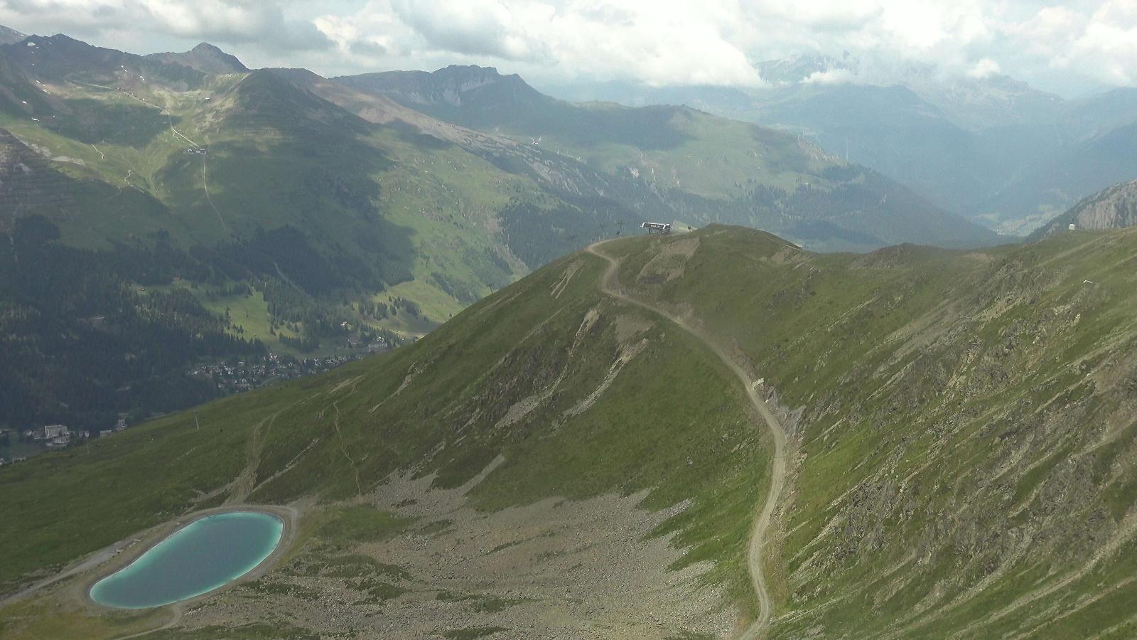 Webcam Davos Jakobshorn: Blick Brämabüel