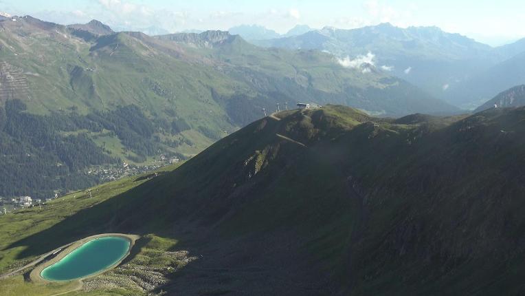 Webcam Davos Jakobshorn: Blick Brämabüel