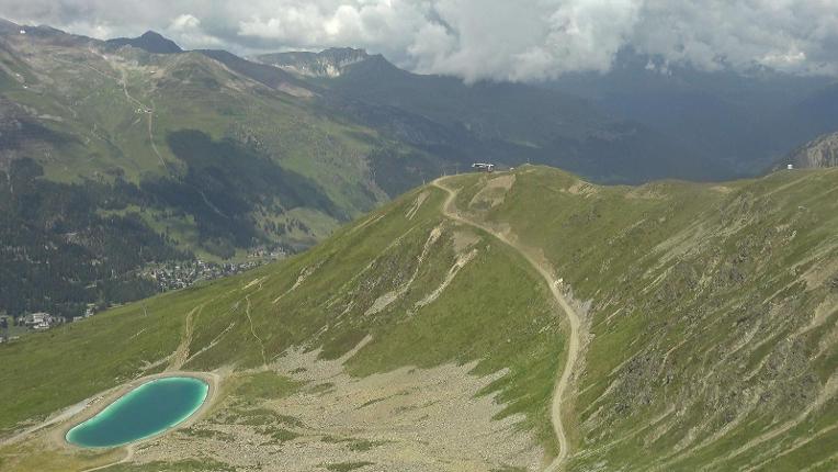 Webcam Davos Jakobshorn: Blick Brämabüel