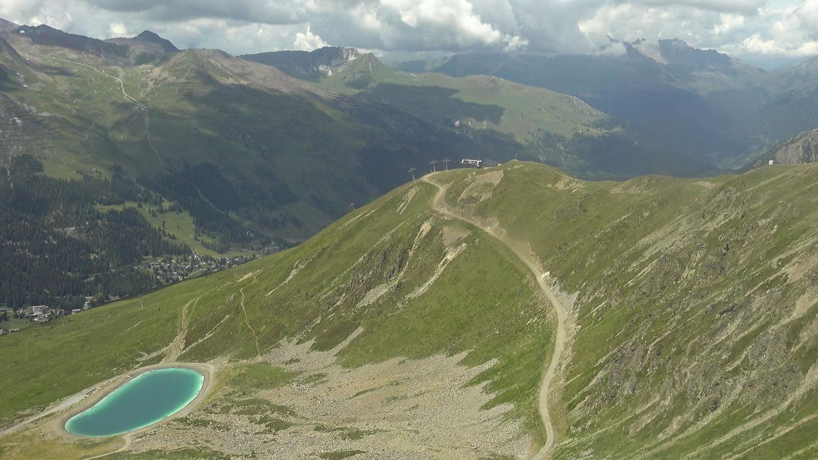 Webcam Davos Jakobshorn: Blick Brämabüel