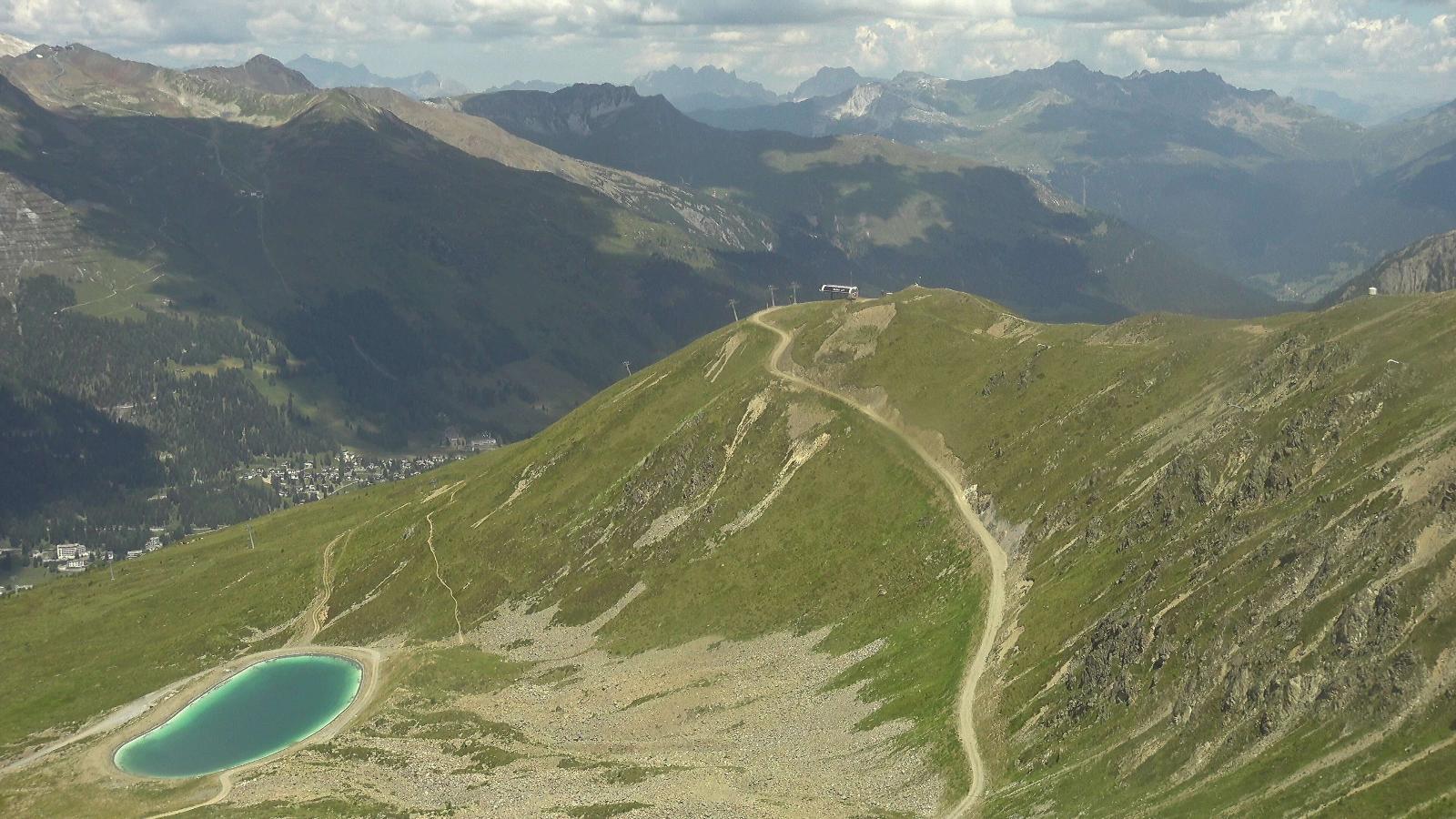 Webcam Davos Jakobshorn: Blick Brämabüel