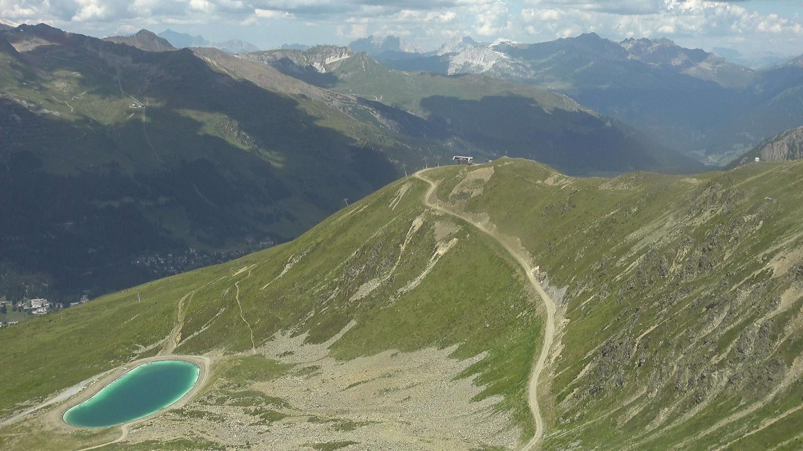 Webcam Davos Jakobshorn: Blick Brämabüel