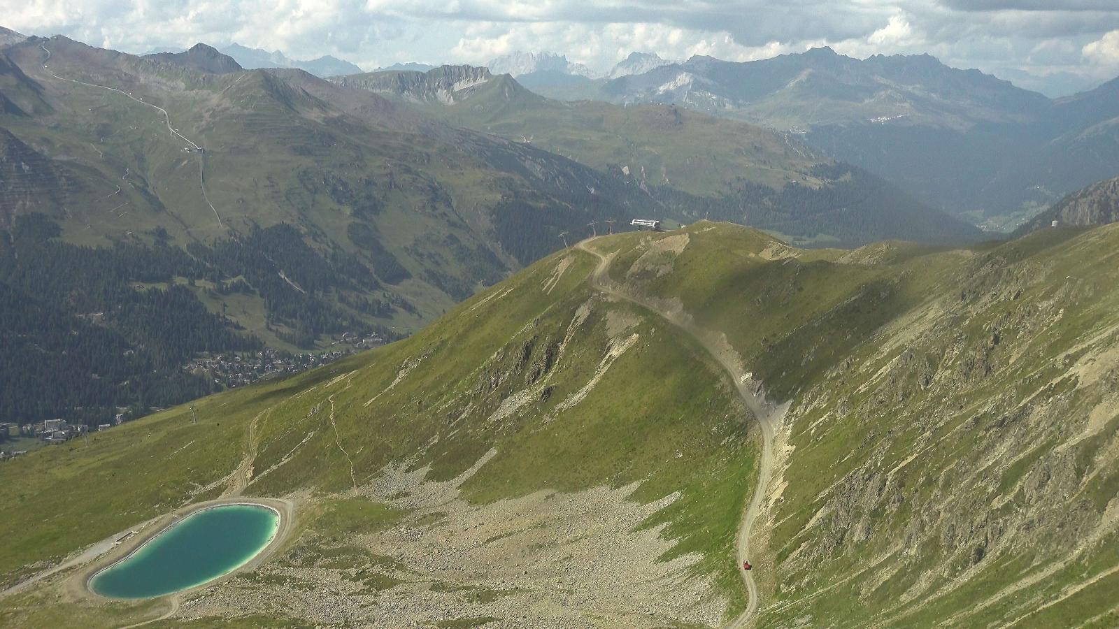 Webcam Davos Jakobshorn: Blick Brämabüel