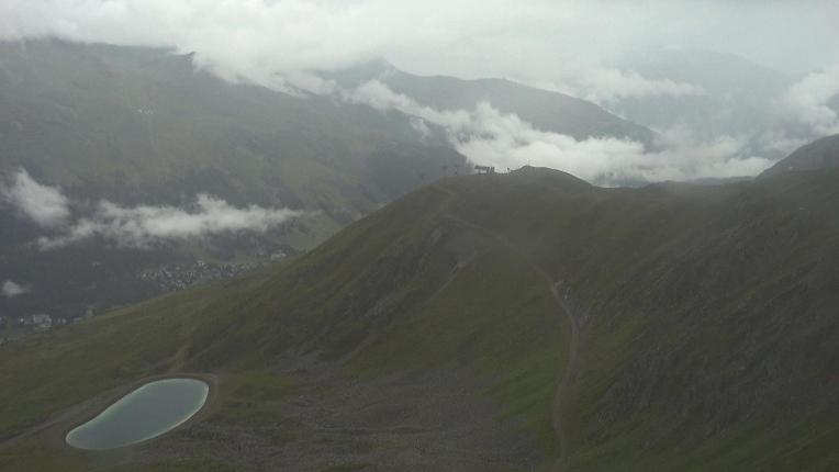 Webcam Davos Jakobshorn: Blick Brämabüel