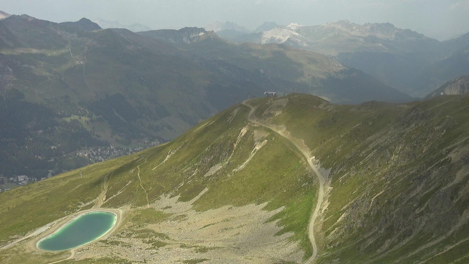 Webcam Davos Jakobshorn: Blick Brämabüel
