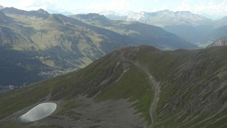Webcam Davos Jakobshorn: Blick Brämabüel