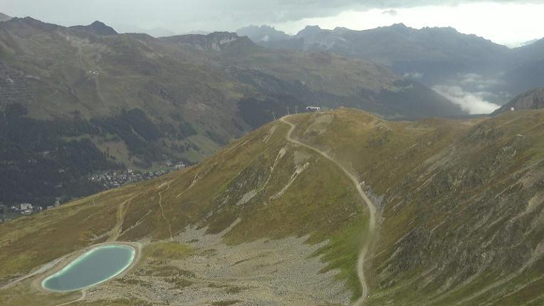 Webcam Davos Jakobshorn: Blick Brämabüel