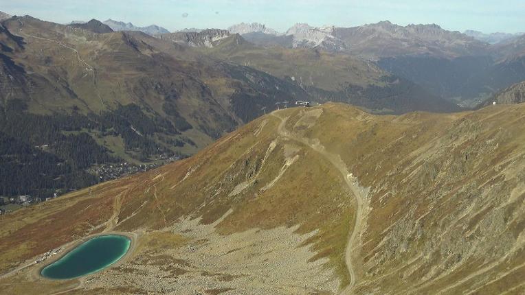 Webcam Davos Jakobshorn: Blick Brämabüel