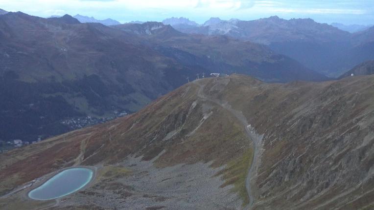 Webcam Davos Jakobshorn: Blick Brämabüel