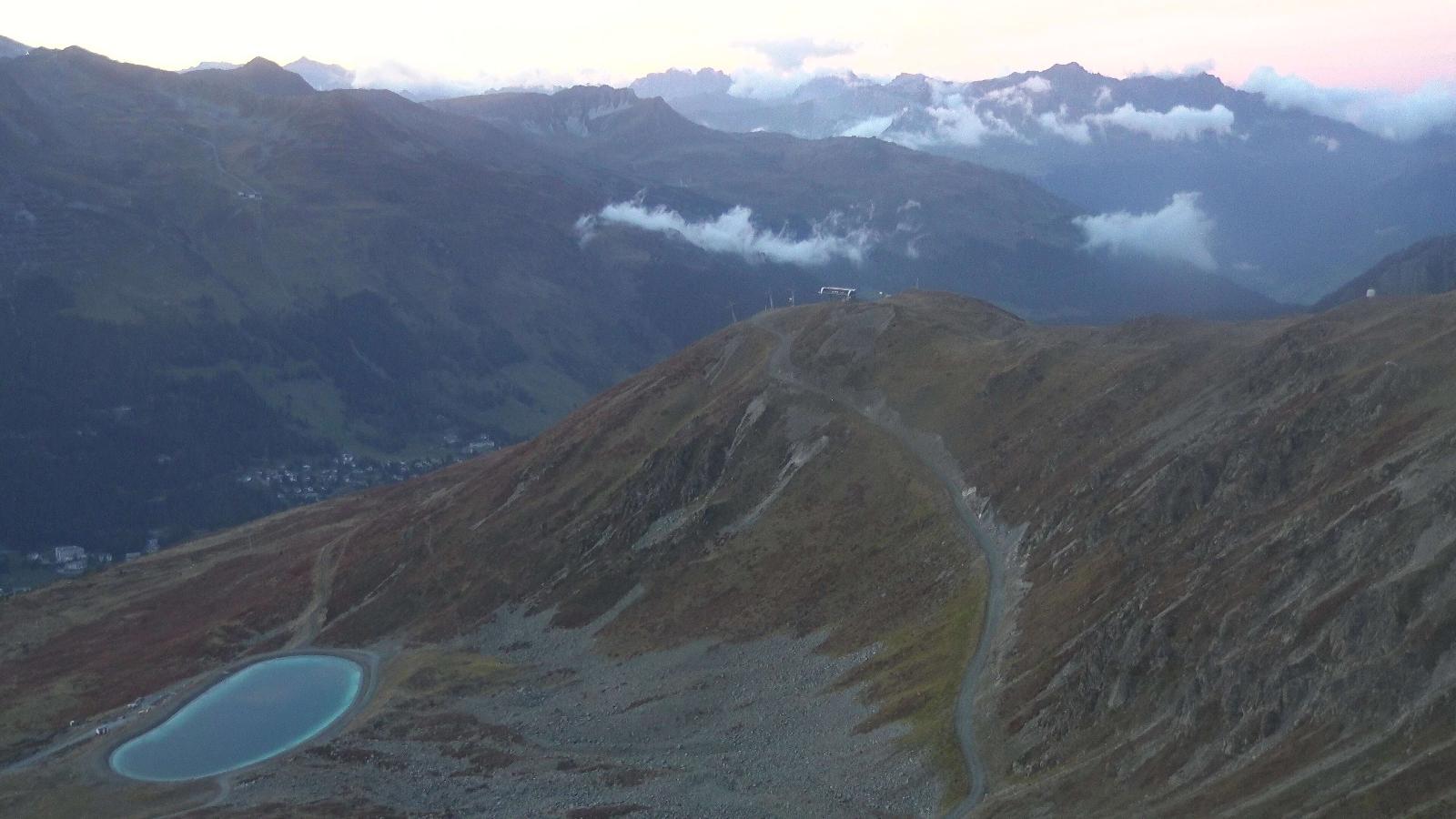 Webcam Davos Jakobshorn: Blick Brämabüel