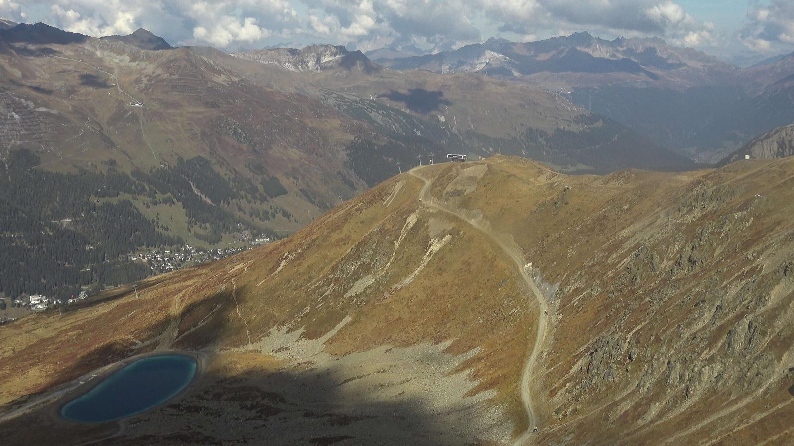 Webcam Davos Jakobshorn: Blick Brämabüel