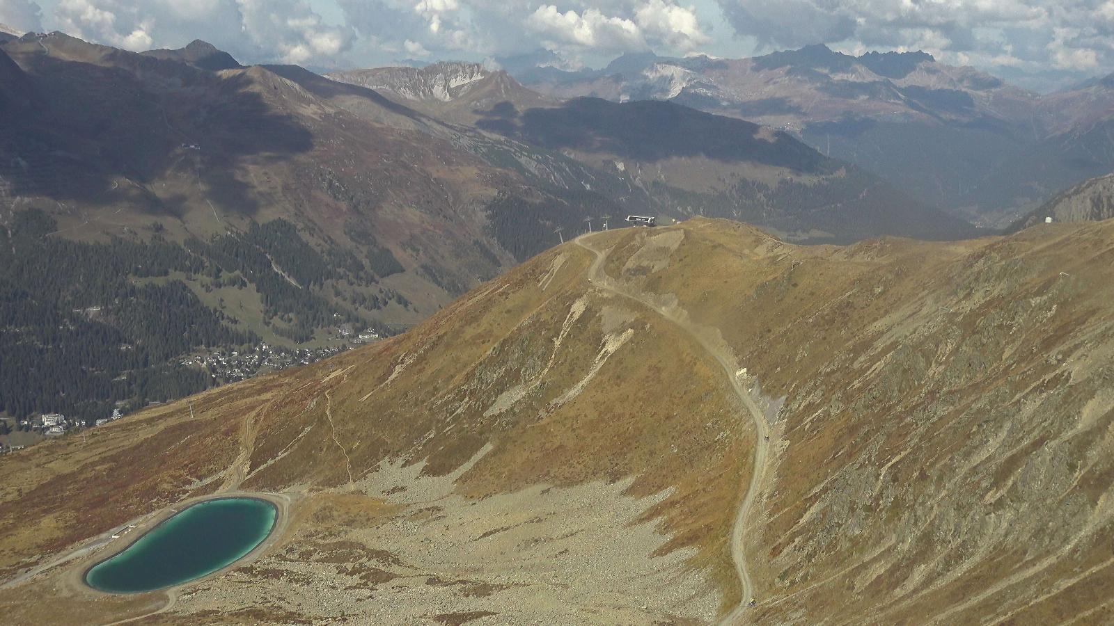 Webcam Davos Jakobshorn: Blick Brämabüel
