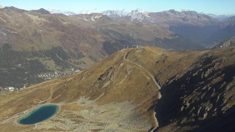 Webcam Davos Jakobshorn: Blick Brämabüel