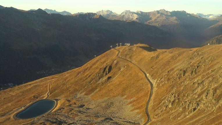 Webcam Davos Jakobshorn: Blick Brämabüel