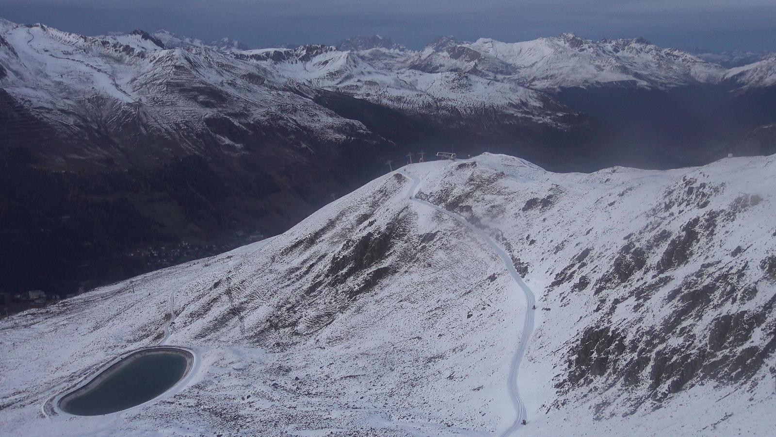 Webcam Davos Jakobshorn: Blick Brämabüel