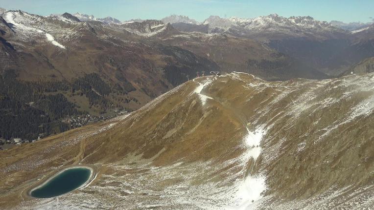 Webcam Davos Jakobshorn: Blick Brämabüel