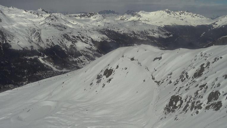 Webcam Davos Jakobshorn: Blick Brämabüel