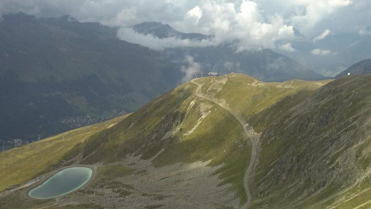 Webcam Davos Jakobshorn: Blick Brämabüel