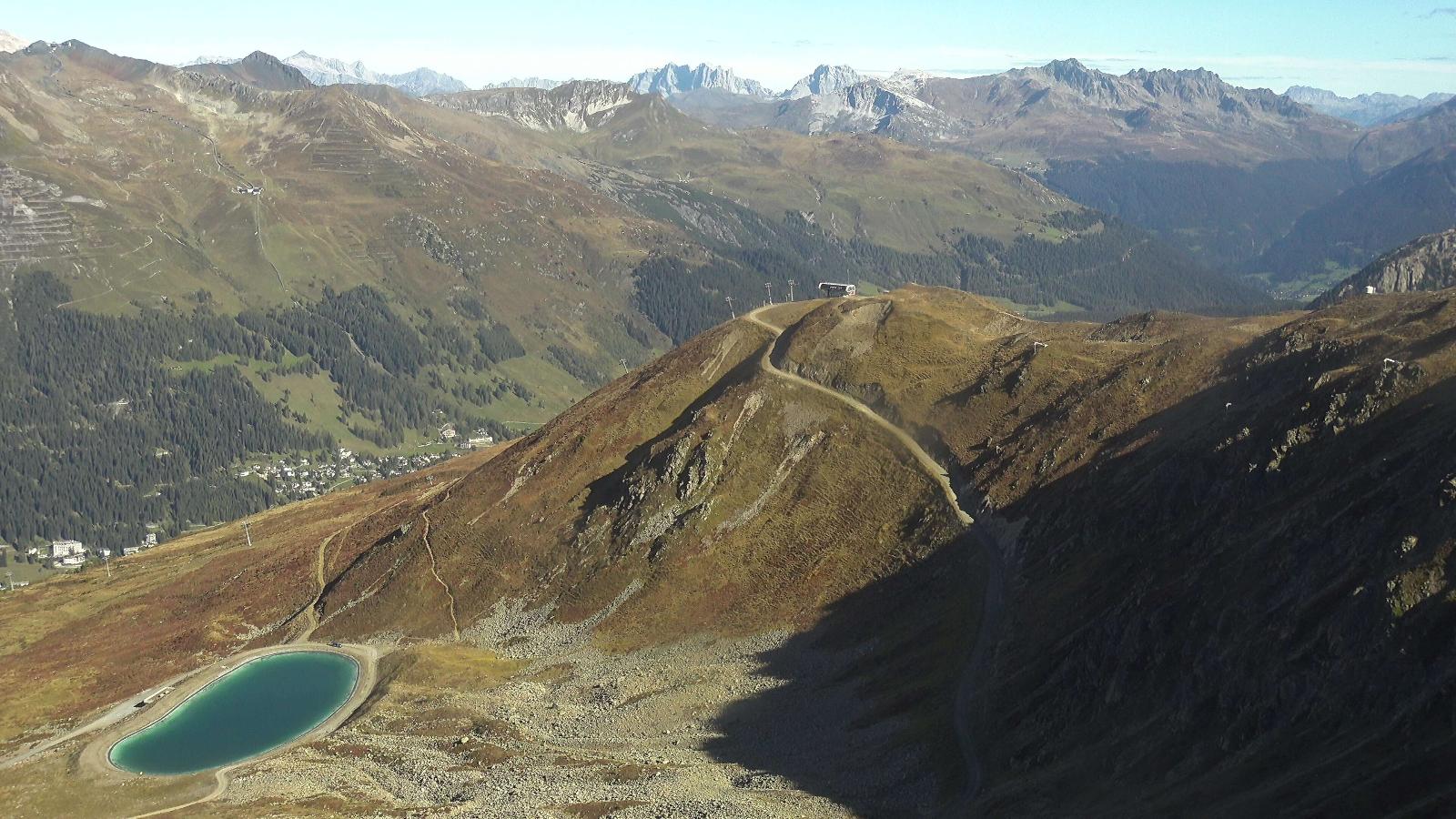 Webcam Davos Jakobshorn: Blick Brämabüel