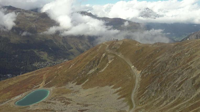 Webcam Davos Jakobshorn: Blick Brämabüel