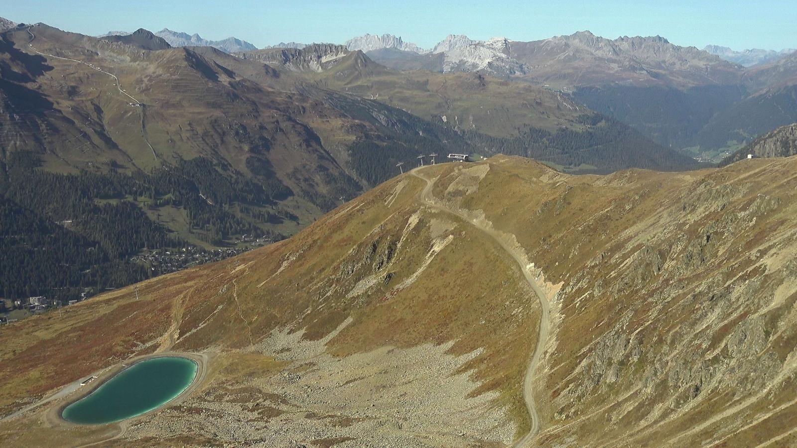 Webcam Davos Jakobshorn: Blick Brämabüel