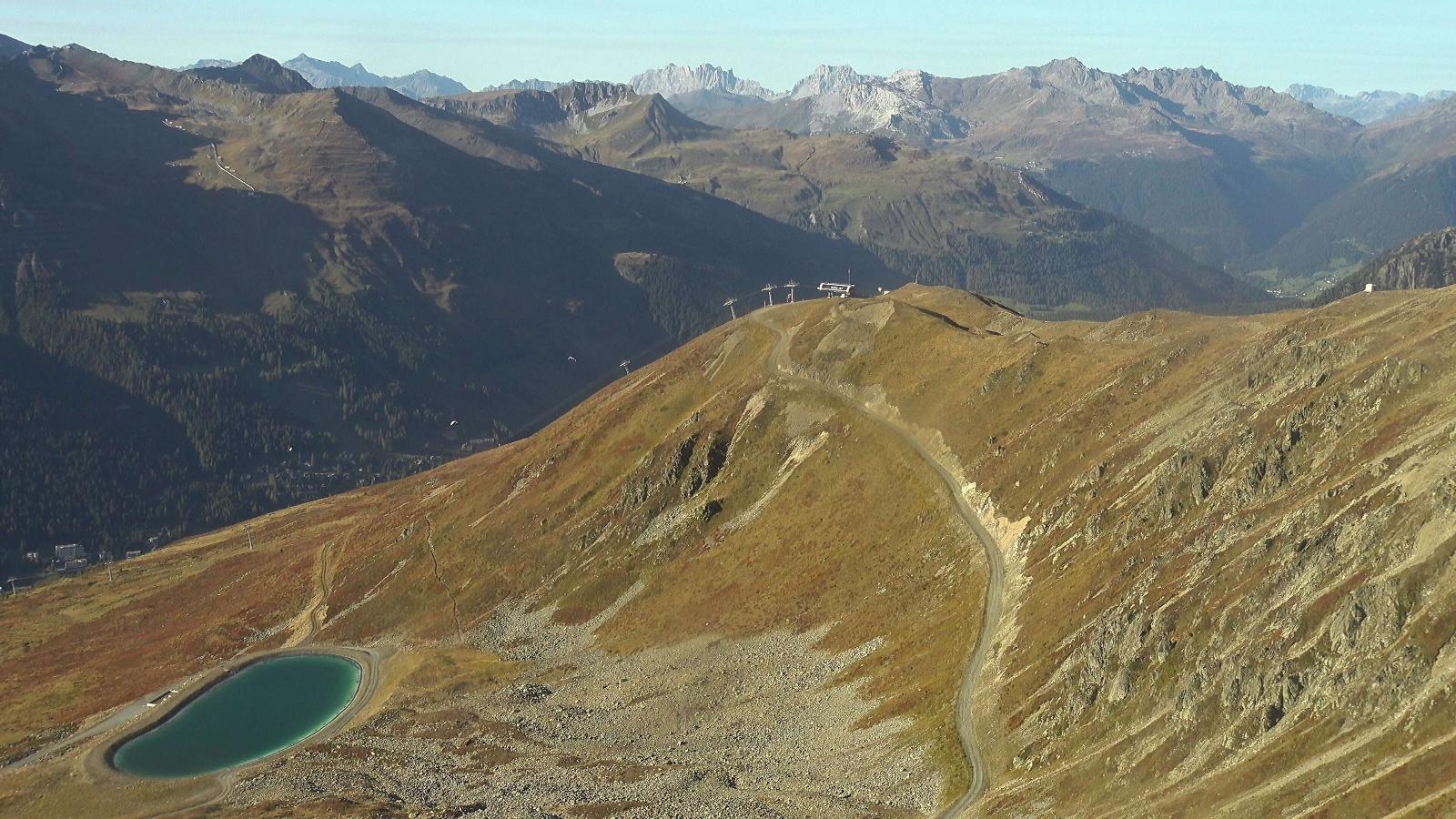 Webcam Davos Jakobshorn: Blick Brämabüel