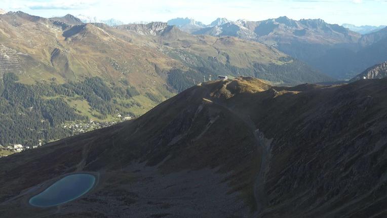 Webcam Davos Jakobshorn: Blick Brämabüel