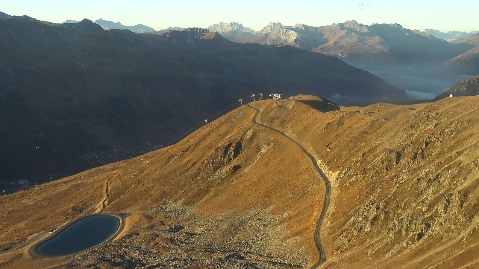 Webcam Davos Jakobshorn: Blick Brämabüel
