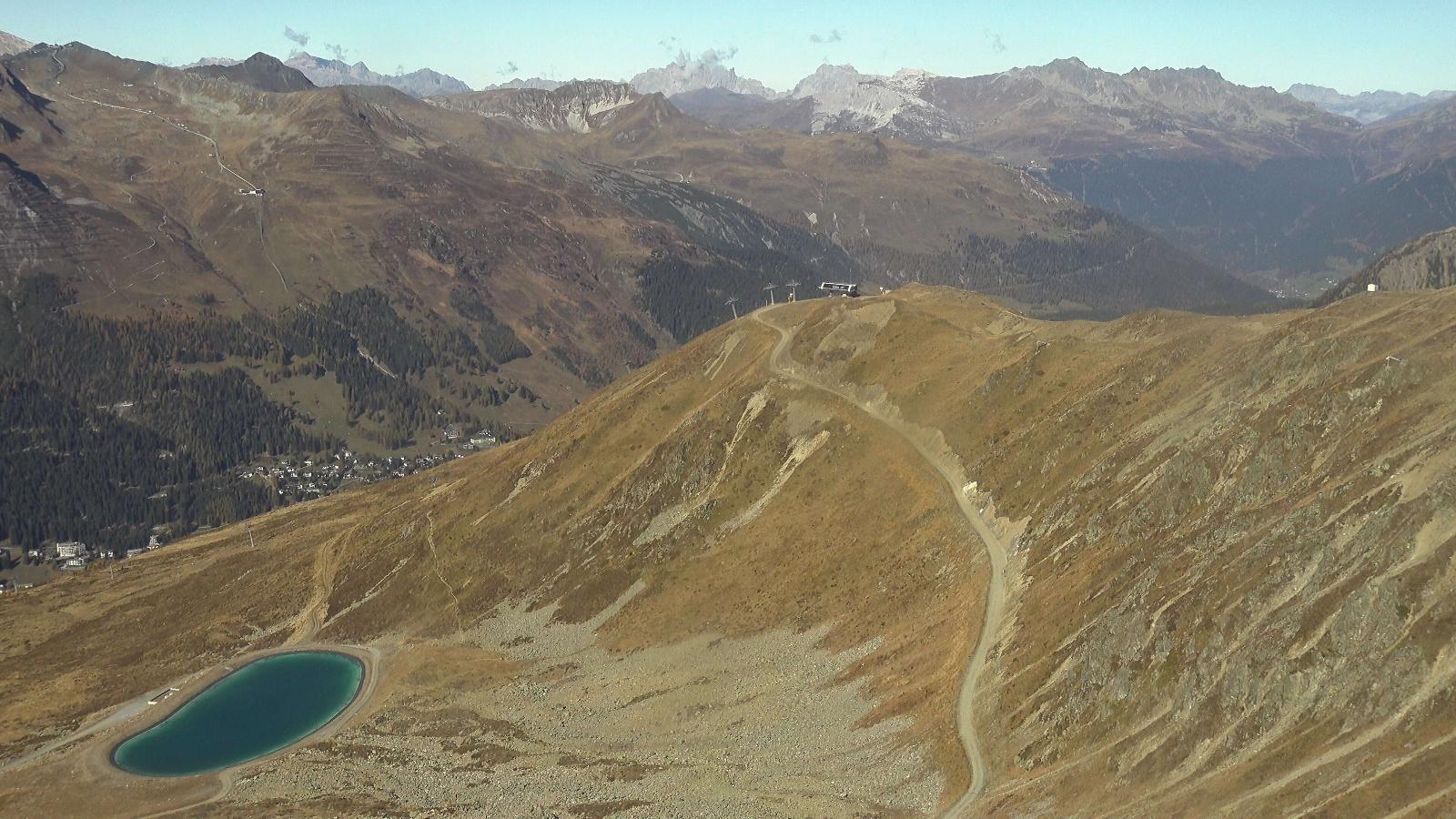 Webcam Davos Jakobshorn: Blick Brämabüel