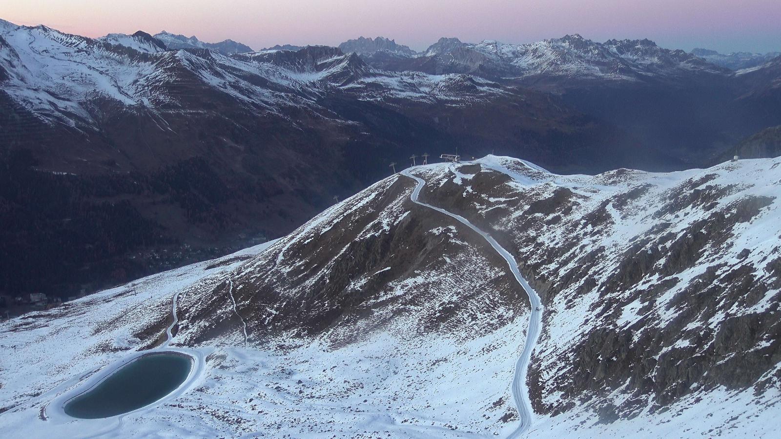 Webcam Davos Jakobshorn: Blick Brämabüel