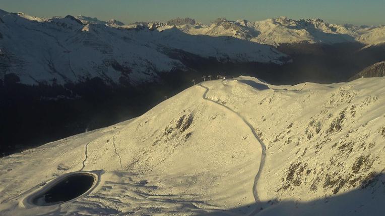 Webcam Davos Jakobshorn: Blick Brämabüel