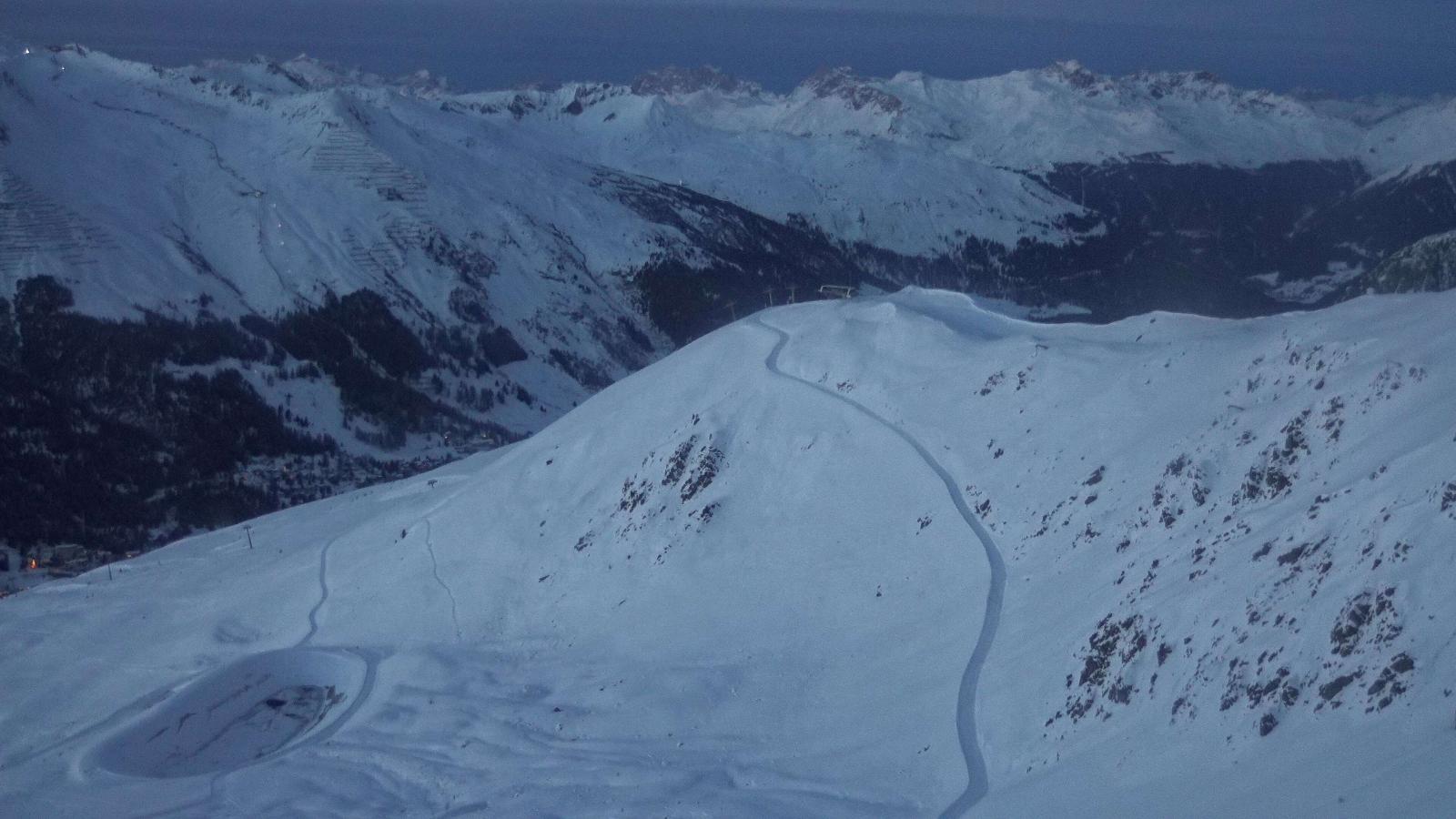 Webcam Davos Jakobshorn: Blick Brämabüel