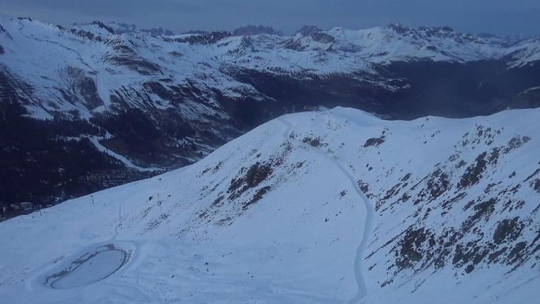 Webcam Davos Jakobshorn: Blick Brämabüel