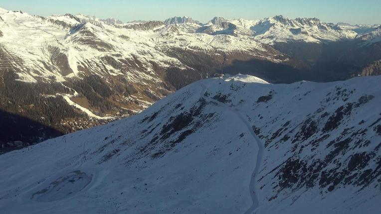 Webcam Davos Jakobshorn: Blick Brämabüel