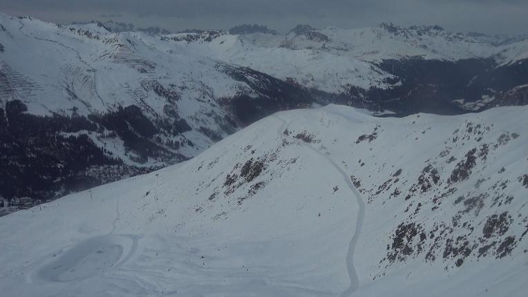 Webcam Davos Jakobshorn: Blick Brämabüel
