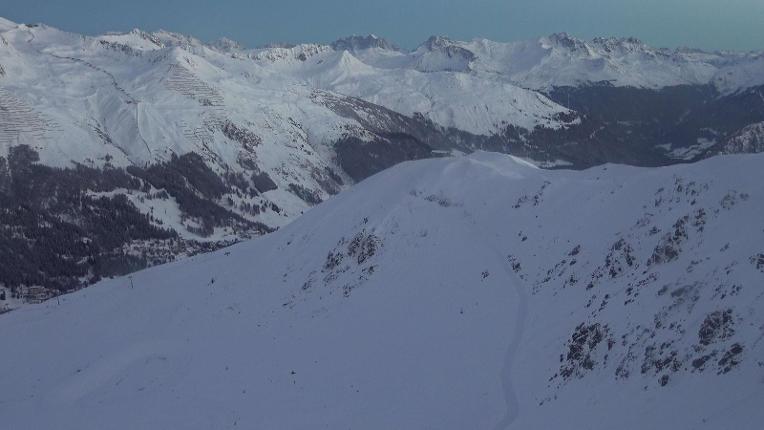 Webcam Davos Jakobshorn: Blick Brämabüel