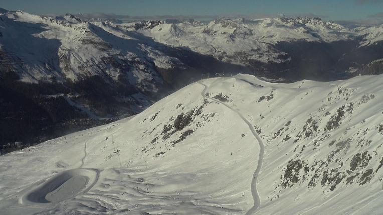 Webcam Davos Jakobshorn: Blick Brämabüel