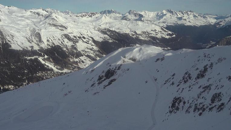 Webcam Davos Jakobshorn: Blick Brämabüel