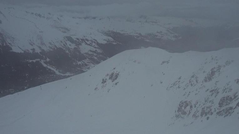 Webcam Davos Jakobshorn: Blick Brämabüel