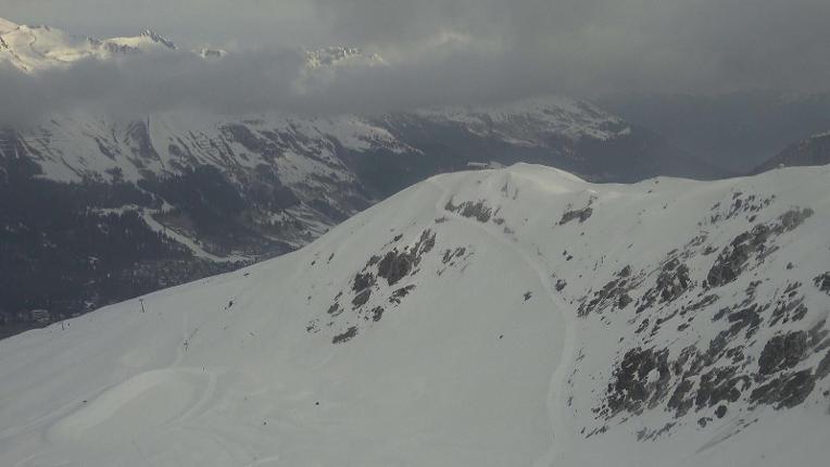 Webcam Davos Jakobshorn: Blick Brämabüel