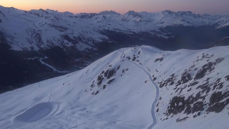 Webcam Davos Jakobshorn: Blick Brämabüel