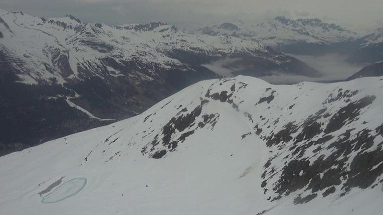 Webcam Davos Jakobshorn: Blick Brämabüel