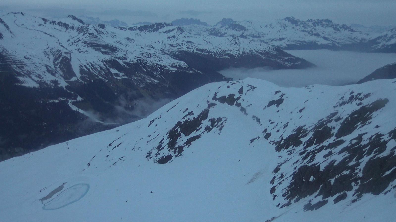 Webcam Davos Jakobshorn: Blick Brämabüel